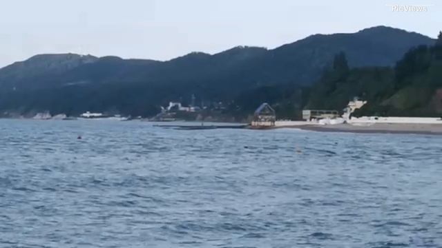 Небуг Туапсинский район сегодня 18 июня 2025. Обстановка на Центральном пляже , море и погода