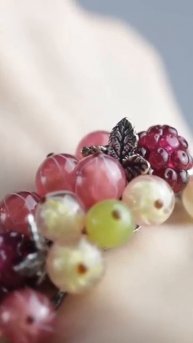 Браслет сладкие ягоды лэмпворк #shorts