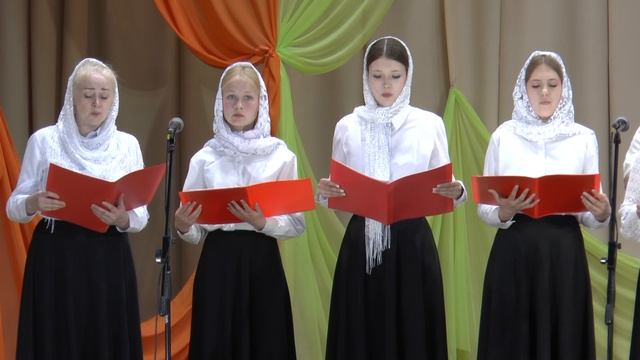 Хор Никольского собора  песня  "Выйду ночью в поле с  конём"