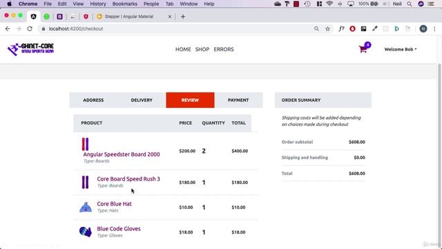 241 Checkout review component