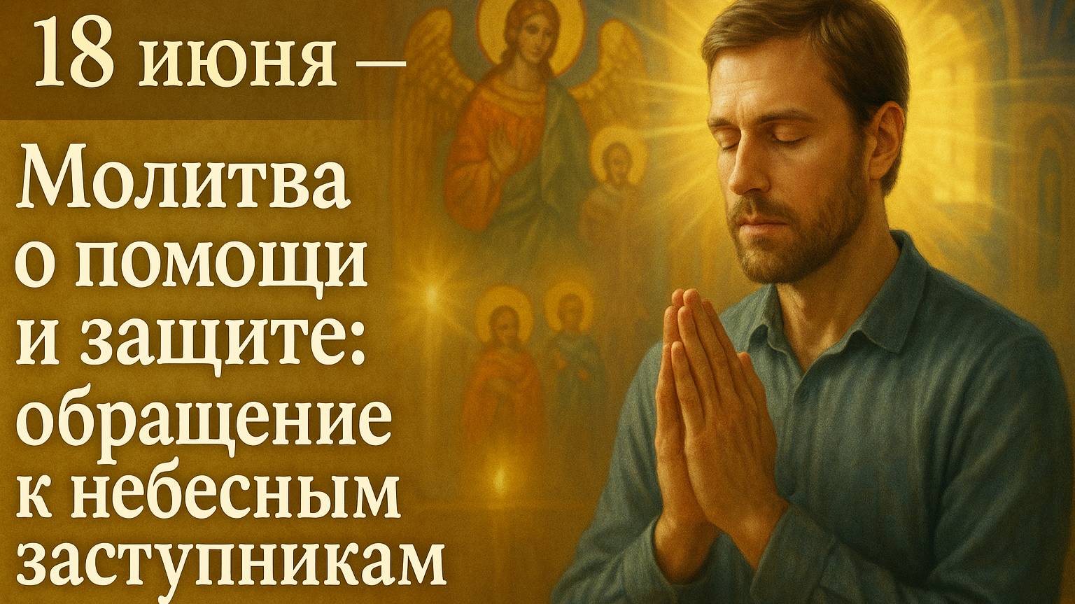 18 июня — Молитва о помощи и защите обращение к небесным заступникам