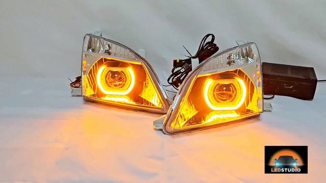 Toyota Nadia 
Светодиодный тюнинг комплект фар с ДХО