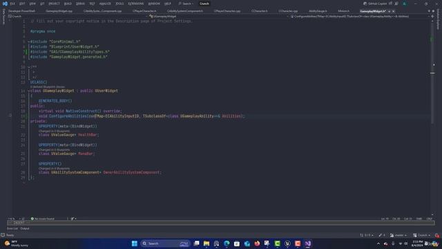 9.2 Перенесите Способности из ASC в Виджет Игрового процесса