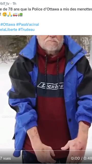 So proud of our Canadian police. To serve and protect. So glad they took that 80-year-old, 5-foot-no