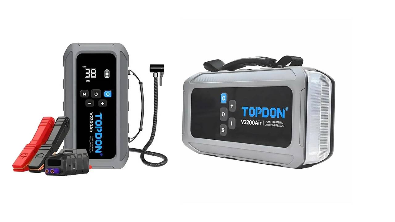 Автомобильное пусковое устройство с компрессором Topdon V2200 Air