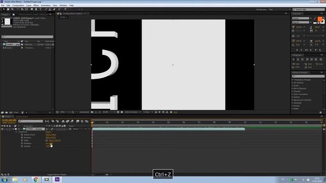 Уроки Adobe After Effects (горячие клавиши тайм лайн основные)