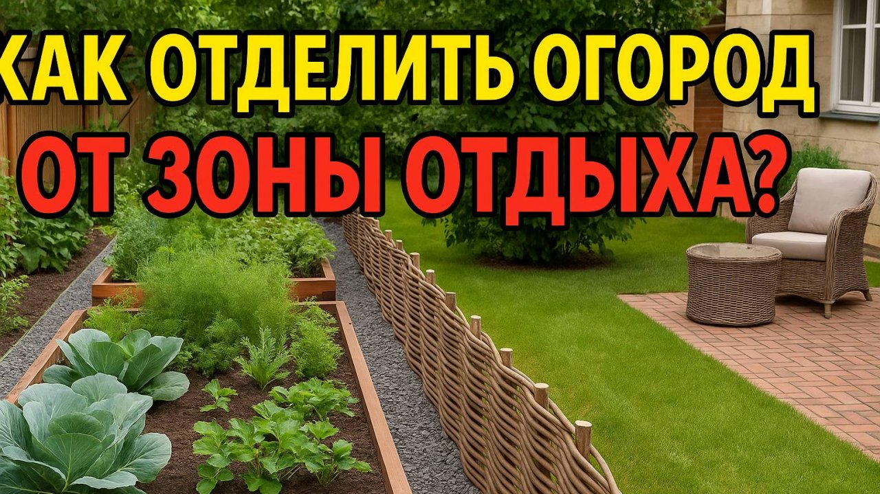 КАК ОТДЕЛИТЬ ОГОРОД СТИЛЬНО? СЕКРЕТЫ ДАЧНОГО ДИЗАЙНА!