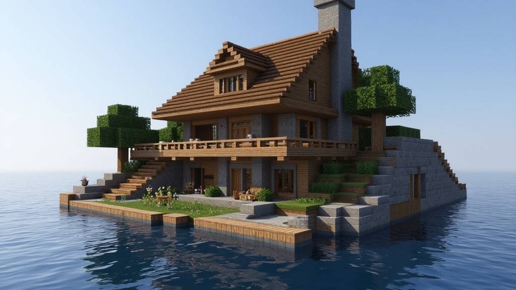 🏗️ Лес. Камень. Платформа — Сбор ресурсов для дома! 🧱🌲