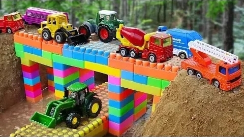 Машины для строительства мостов, Пожарная машина, Игрушки для самосвалов