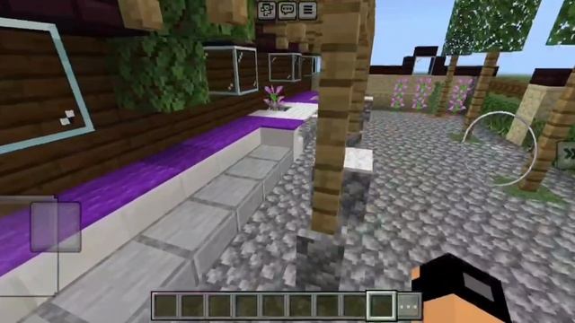 Смотрю на дом в маинкрафт из приложения