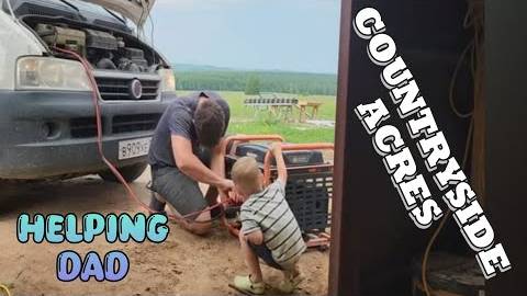 Канадская семья в НН.. Working with Dad/ Amazing surprise!