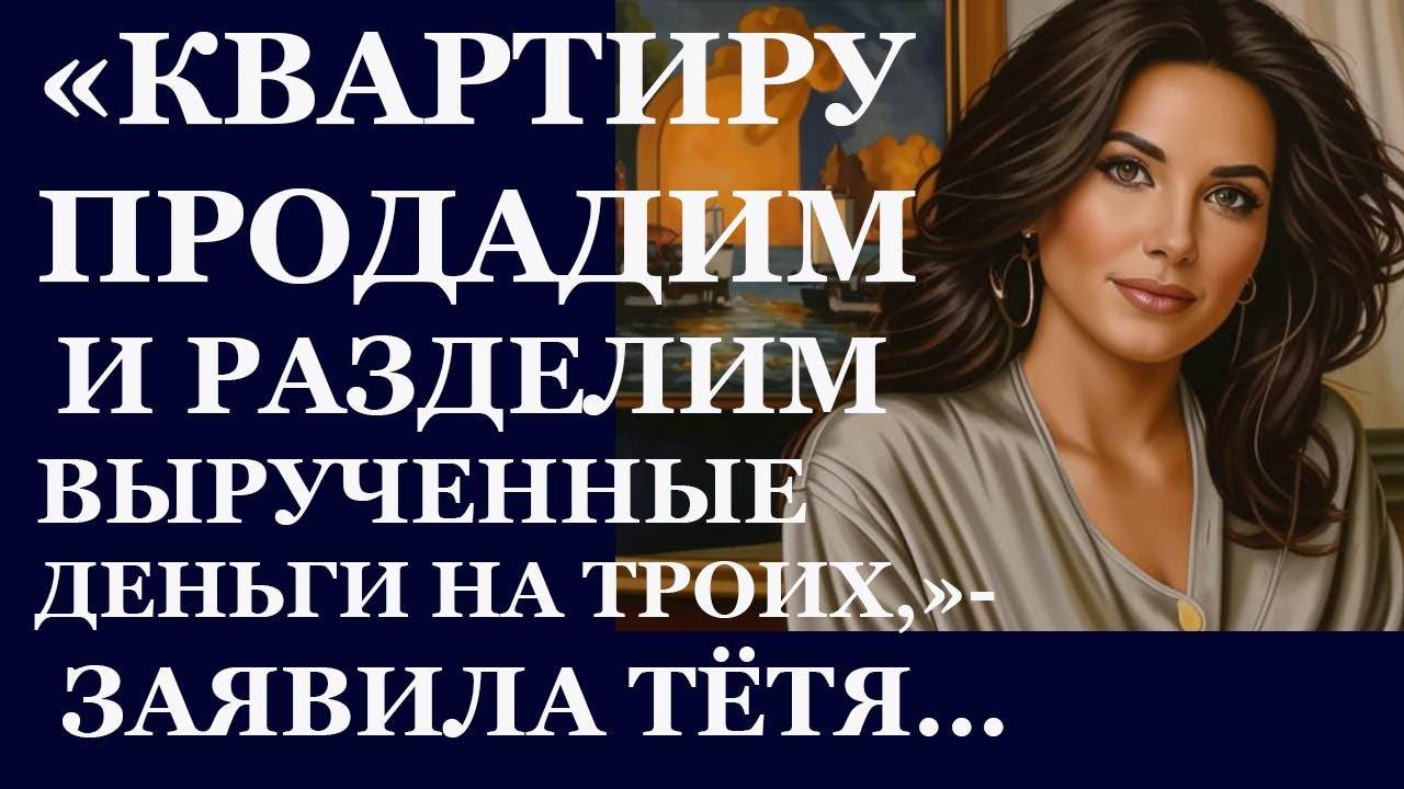 Истории из  жизни.  Квартиру продадим и разделим вырученные деньги на троих, заявила  Аудио рассказы