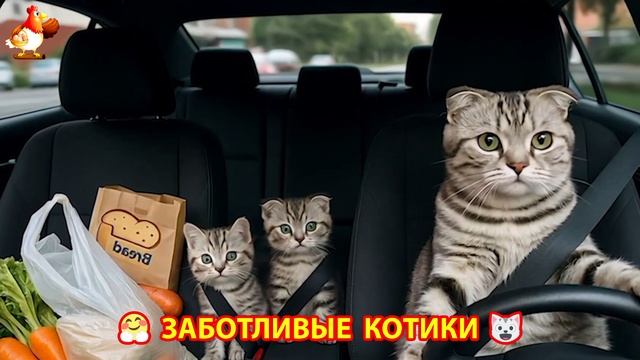 Заботливые котики спешат на помощь (89)