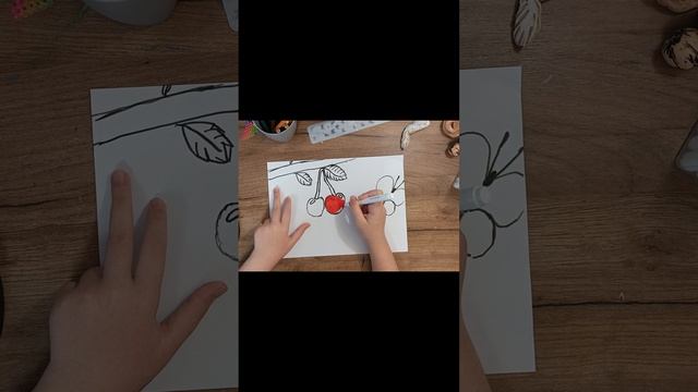 Рисую вишню