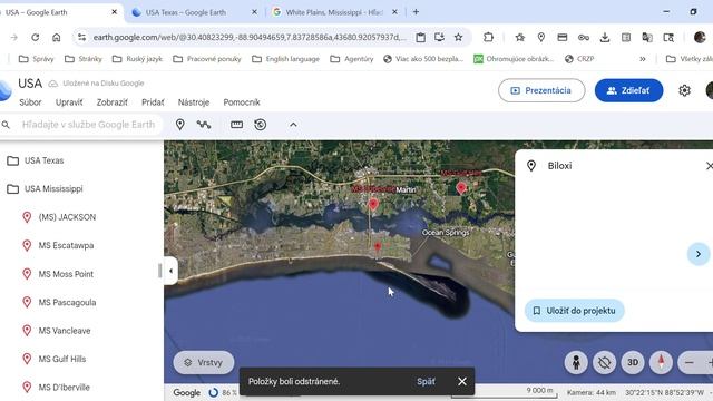 Google Earth - Mississippi (1. časť)