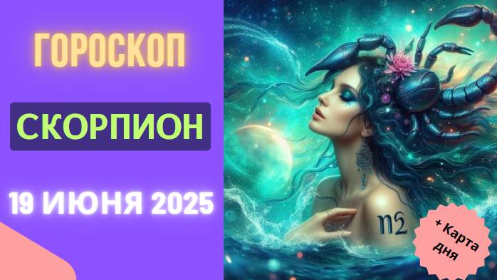 ♏️ 19 ИЮНЯ ГОРСКОП НА СЕГОДНЯ ДЛЯ СКОРПИОНОВ — ВРЕМЯ ГЛУБИНЫ И ПРЕОБРАЖЕНИЙ!