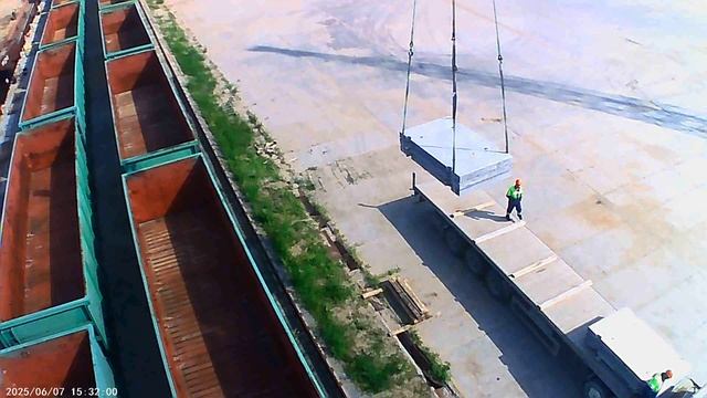 Работа на портальном кране
