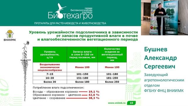 Эффективность применения биопрепаратов компании "Биотехагро" при возделывании подсолнечника и сои