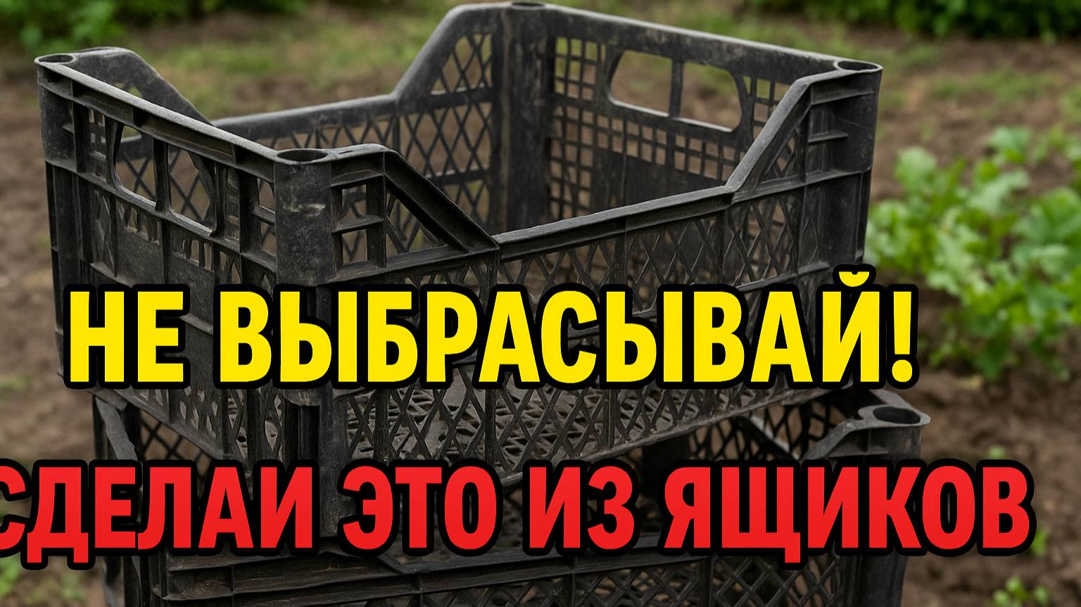 НЕ ВЫБРАСЫВАЙ ПЛАСТИКОВЫЕ ЯЩИКИ! ГЕНИАЛЬНОЕ ПРИМЕНЕНИЕ