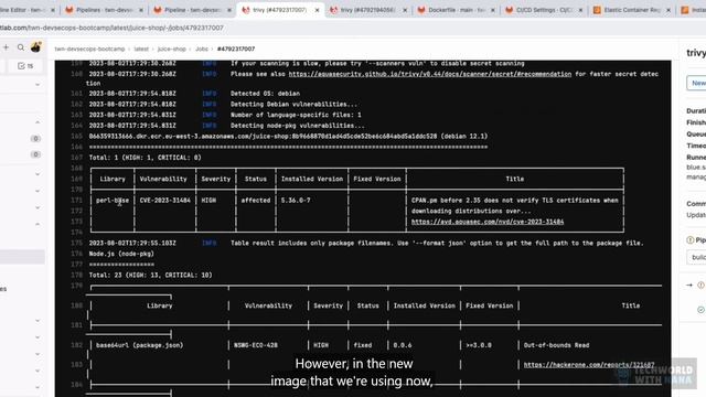 3 - Analyze & Fix Security Issues from Findings in Application Image