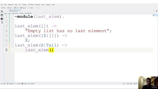 6.1. Problem 1 - Last Element of a List
