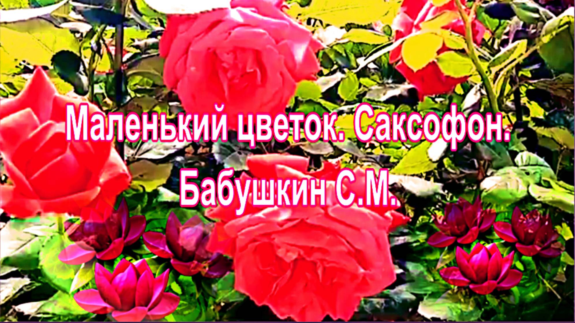 Маленький цветок.  Саксофон. Бабушкин С.М.