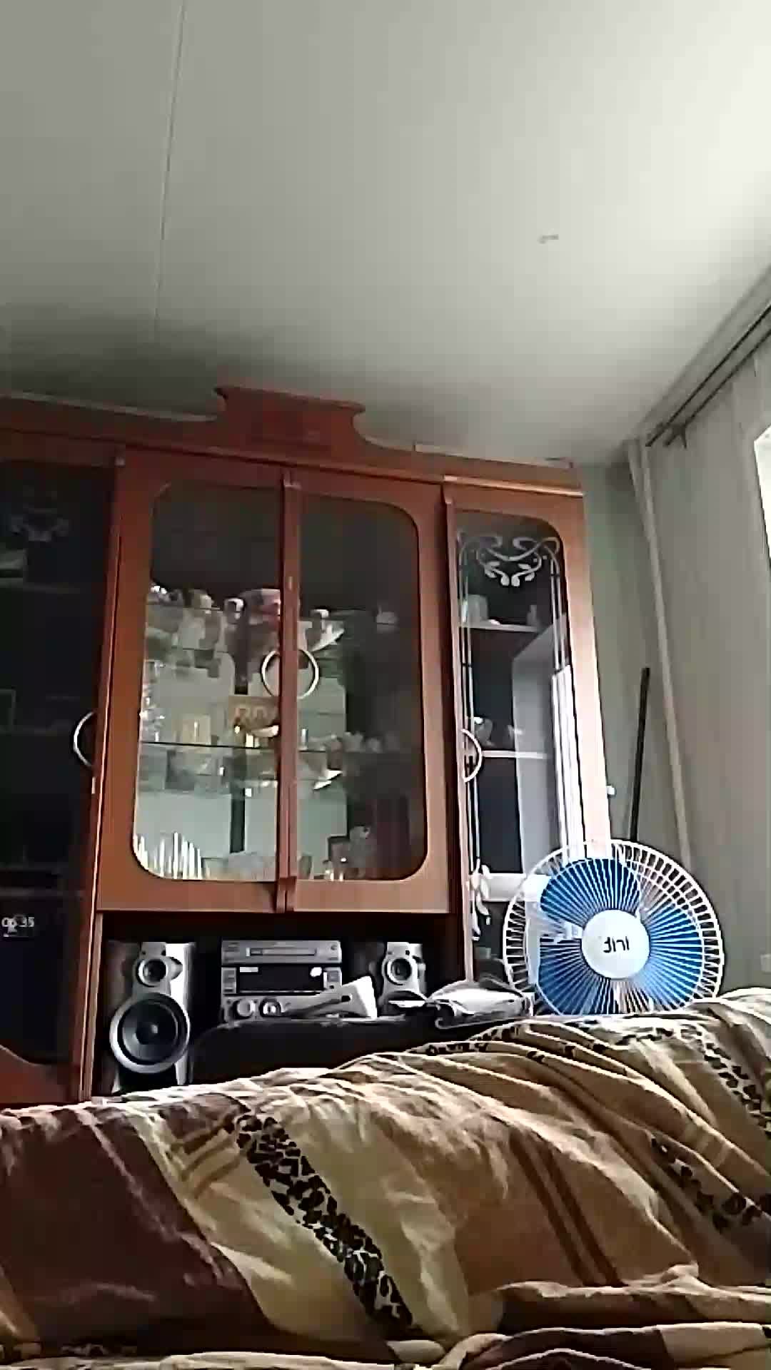 мулатка показала свою ватрушку 18+.