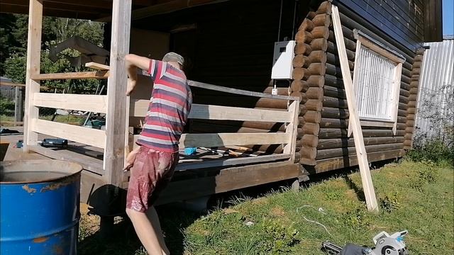 ограждения для веранды своими руками