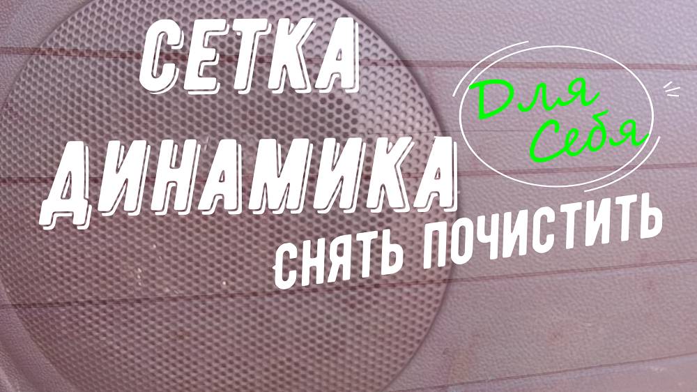 Как снять решетку с динамика на дверях авто машин оган Дастер Лада Ларгус Чистим сетку динамиков