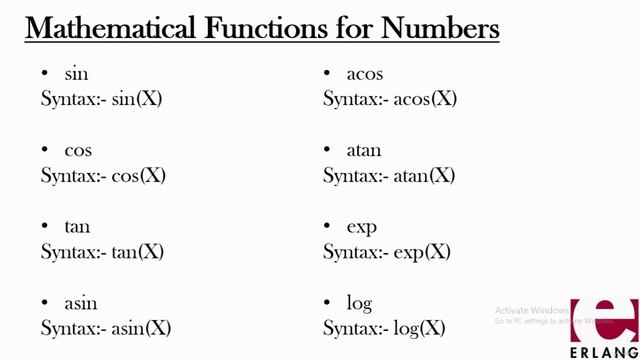 24 - Mathematical Functions in Numbers