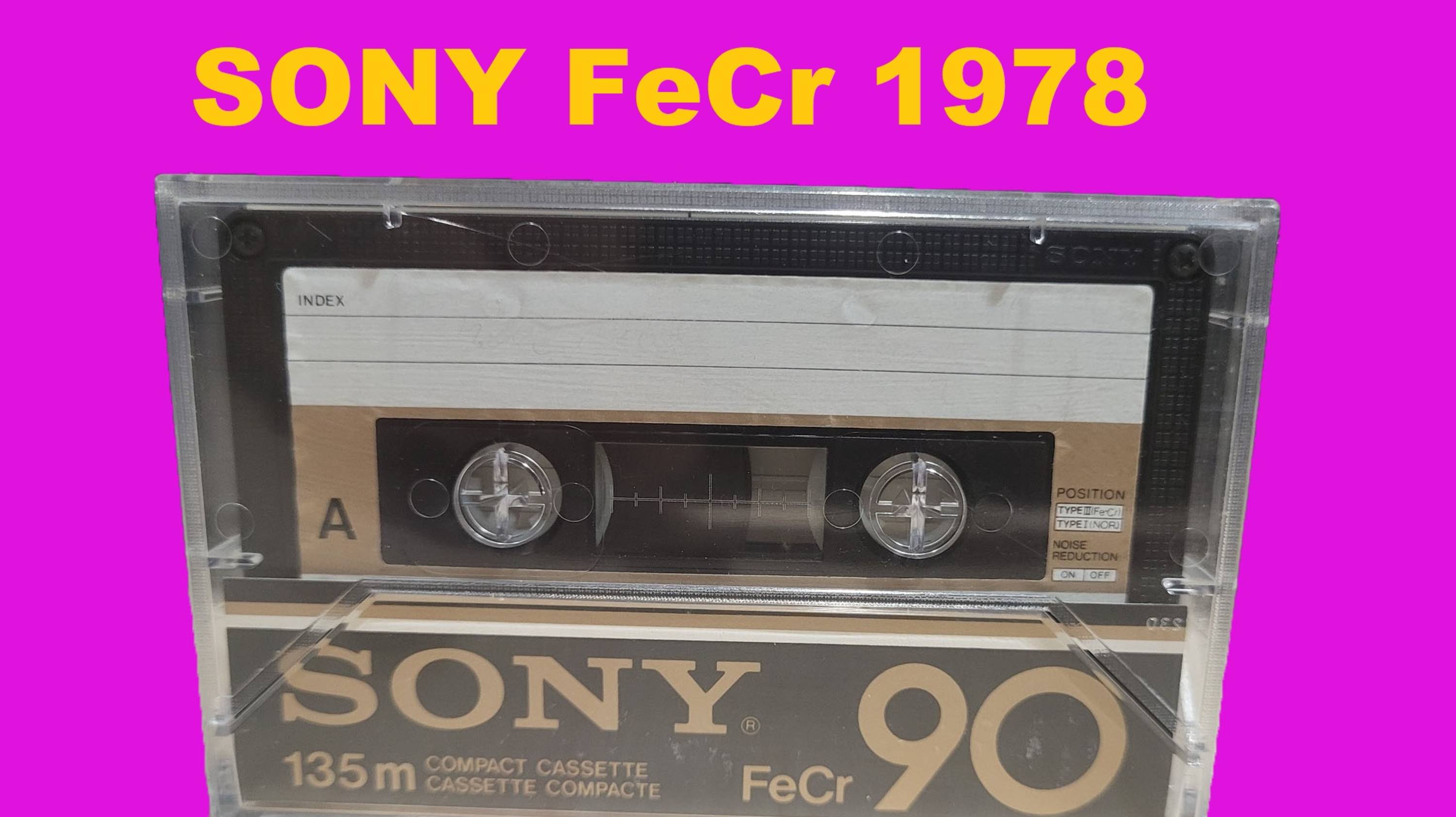 АУДИОКАССЕТА SONY FeCr 1978! А КАК ПИСАТЬ ТО!