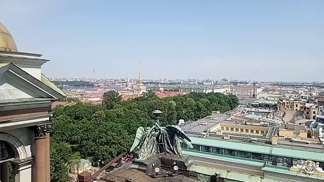 Панорама с колоннады Исаакиевского собора(высота 43 метра)