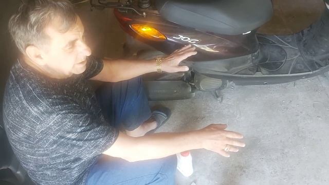 Замена масла на скутере YAMAHA  JOG  36
