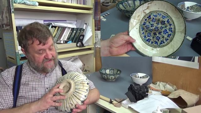 Кашинное блюдо для богатея из раскопа по спуску Розы Люксембург, 15