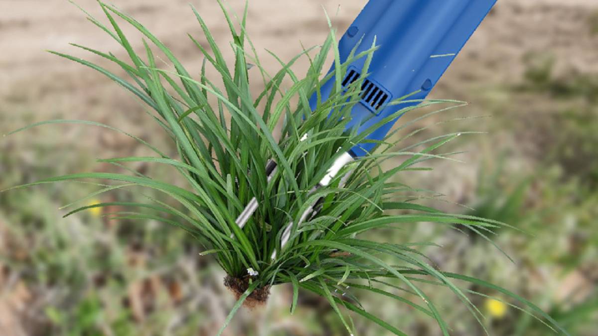 Электрический аккумуляторный корнеудалитель. Электро-корчеватель - инструмент для удаления сорняков