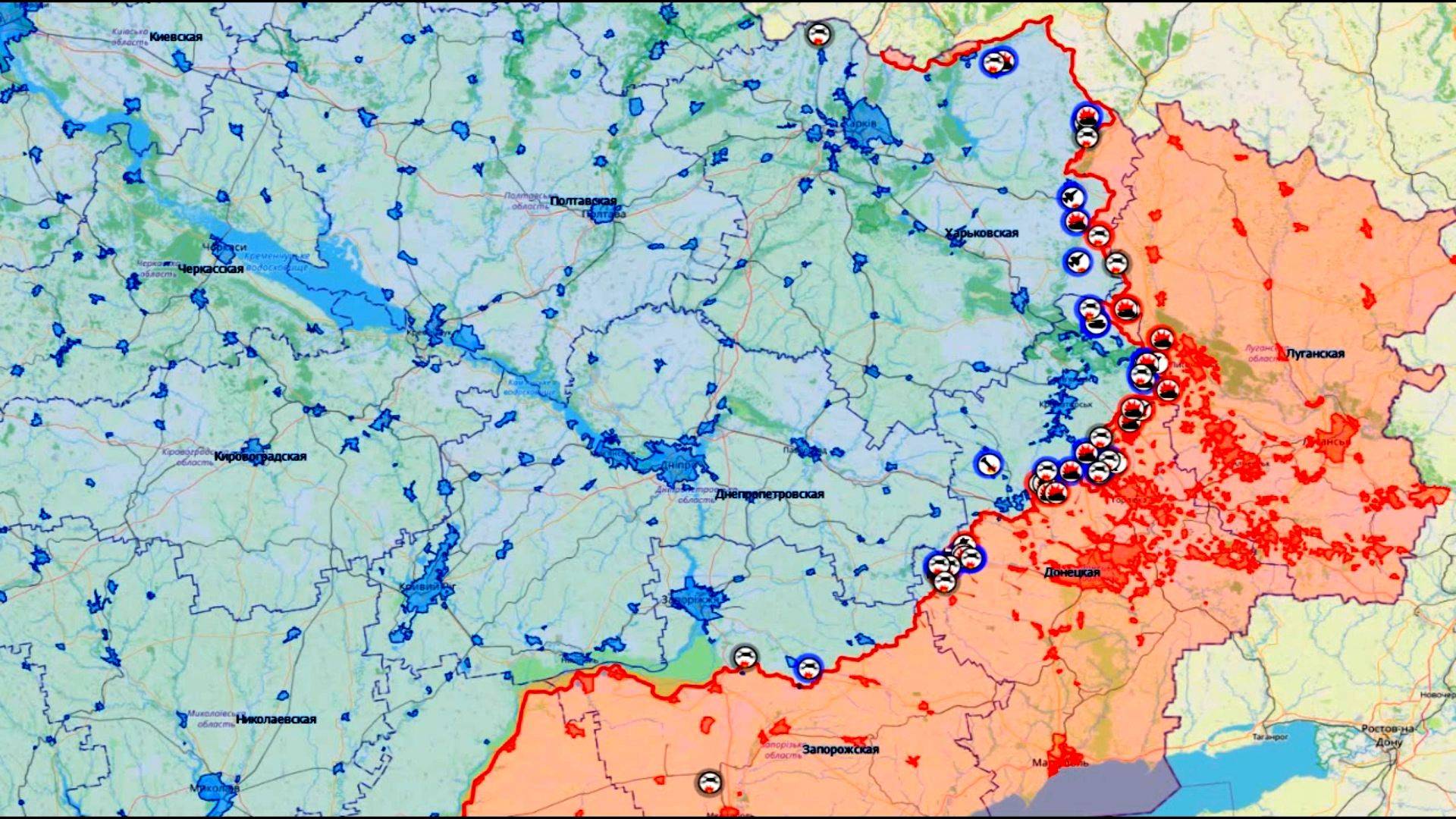19.06.2025 Карта боевых действий. Обстановка на линии фронта