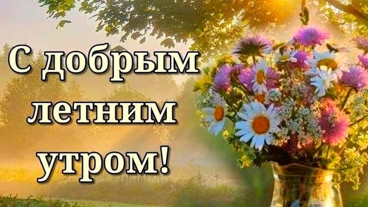 С добрым,летним утром!