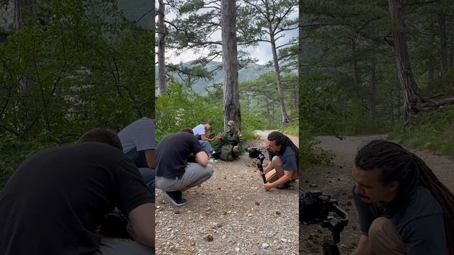 Съемка телепередачи в Ялтинском заповеднике.
