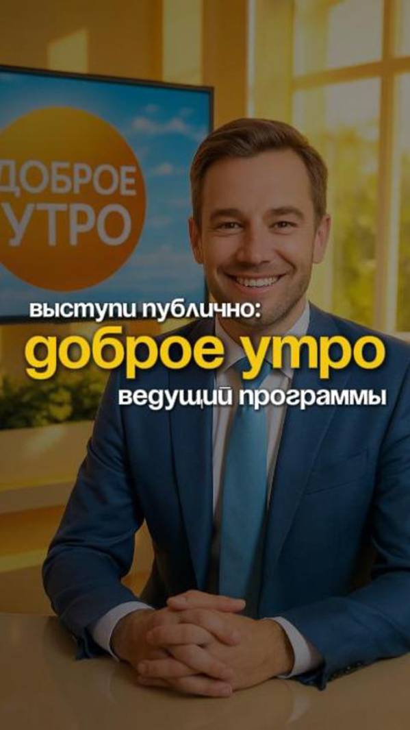 Выступи публично, как ведущий доброго утра