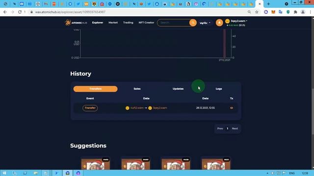 Нфт на WAX перекидываем на основной акк, несколько слов о secondlive