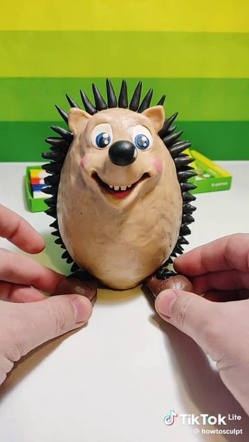 милый ёжик из пластелина☺☺☺☺☺☺☺