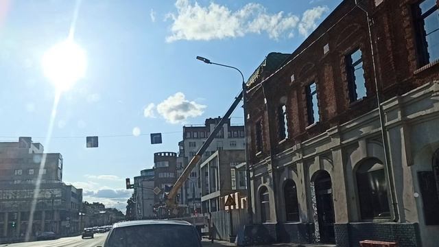 Воссоздание ОКН "Дом Павла Чардымова". Монтаж новых деревянных конструкций на месте сноса. Июнь 2025