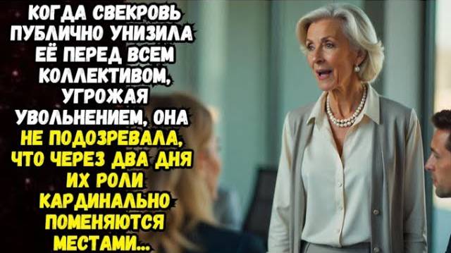 Истории из жизни: 📌СВЕКРОВКА ПУБЛИЧНО УНИЗИЛА  НЕВЕСТКУ ПРЕД ВСЕМ КОЛЛЕКТИВОМ