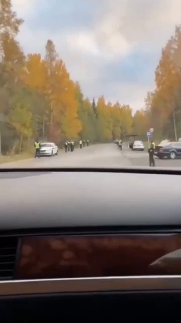 ДПС провожает