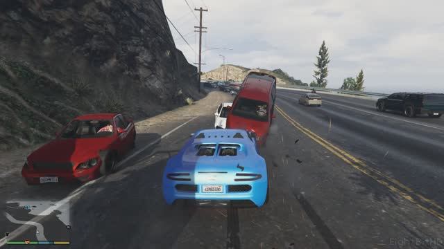 GTA 5 100 Tons Super Car Rampage #24 HD Grand Theft Auto 5