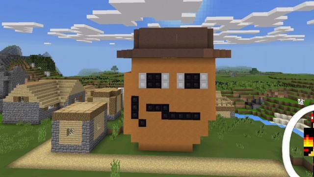 КАК ПОСТРОИТЬ КОВБОЯ НАГГЕТСА В МИРЕ MINECRAFT