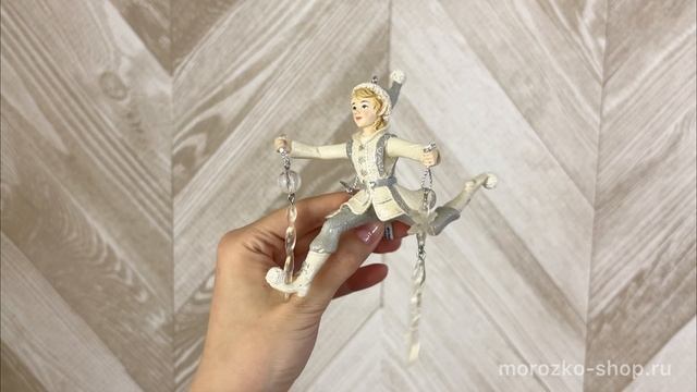 Ёлочная игрушка МАЛЬЧИШКА С СОСУЛЬКАМИ, полистоун, 14 см, E0591