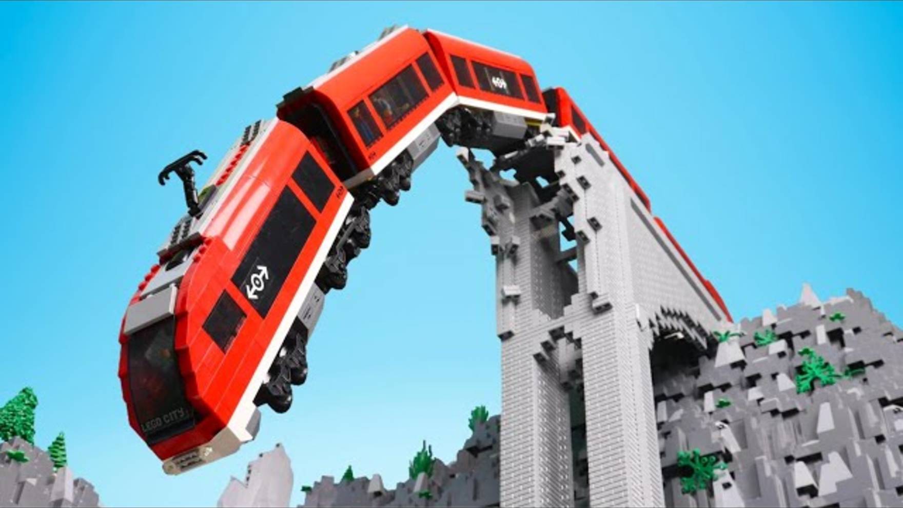 КРУШЕНИЕ ПОЕЗДА АНИМАЦИЯ ЛЕГО МУЛЬТИК ! LEGO TRAIN CRUSH ANIMATION CARTOON
