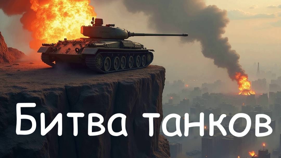 Танки  бои за город.