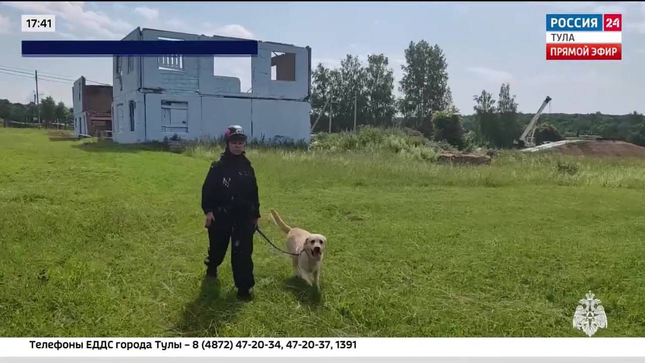 В Тульской области проходят испытания 25 кинологических расчетов со всей страны